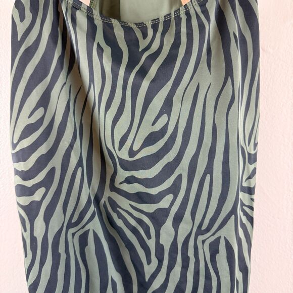 Ruby Ribbon Square Neck Sport Tank 40 Racerback Shelf Bra Style 1748 Olive - Picture 3 of 10